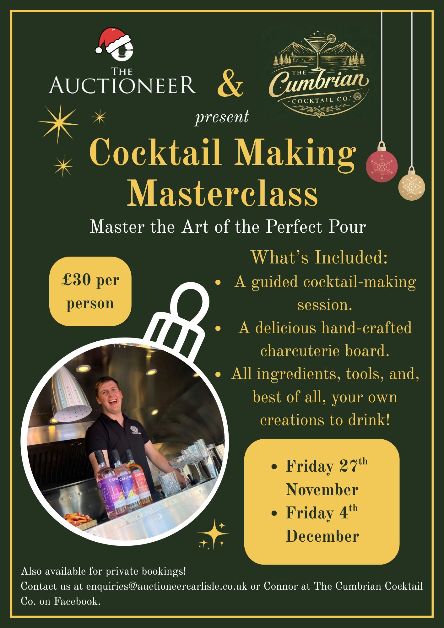 Cocktail Making Masterclass - 27th November